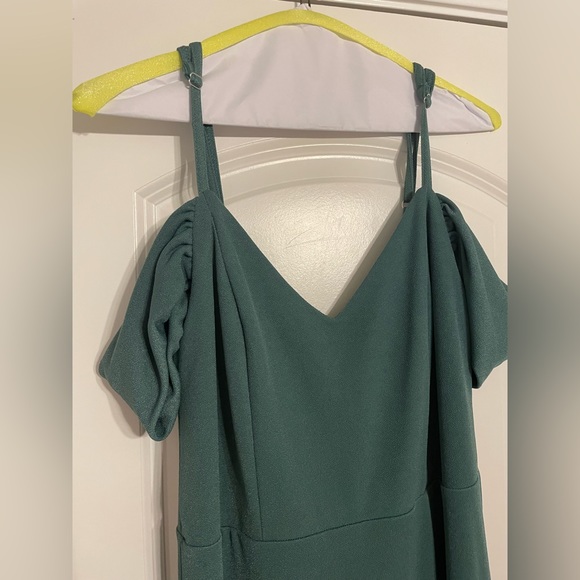 Birdy Grey Dev Crepe Bridesmaid Dress in Sea Glass - Picture 4 of 4